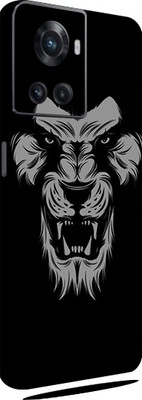 BUGGU OnePlus 10R 5G Mobile Skin(Ultra Super Black Loin Skin With High Matte Finish.)