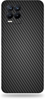 LAMHA Realme 8 Mobile Skin(Ultra Super Black Carbon Fiber With High Matte Finish.)