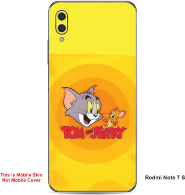 VYBE The Smart Choice Redmi Note 7S Tom & Jerry Embossed Mobile Skin(Carrot Orange A1)