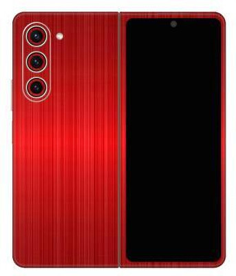 Vcare GadGets Samsung Galaxy Z Fold 5 5G Mobile Skin(Red)