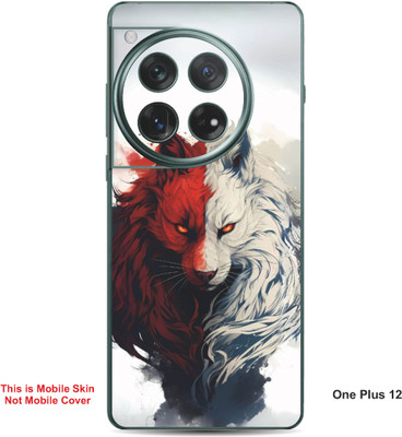 VYBE The Smart Choice One Plus 12 Wolf Embossed Mobile Skin(Light Grey 34)