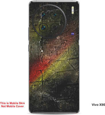 VYBE The Smart Choice Vivo X90 Abstract Embossed Mobile Skin(Olive green 16)