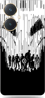 SkinoMania Vivo y27 Mobile Skin(Avengers-B&W Mobile Skin)