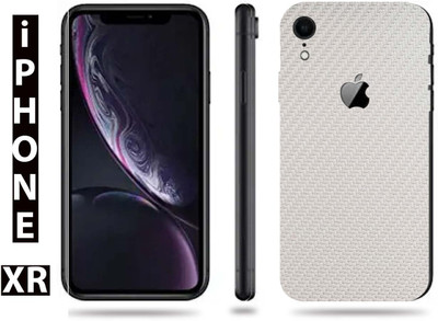 TJ CREATION Apple iPhone XR Mobile Skin(Ultra White Carbon Fiber Skin With High Matte Finish.)