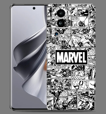 SkinoMania OPPO RENO 10 PRO PLUS 5G Mobile Skin(Marvel-Comic B&W Mobile skin)