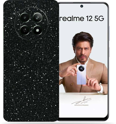 OggyBaba Realme 12 5g Mobile Skin(Black Gliter)