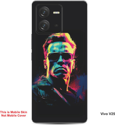 VYBE The Smart Choice Vivo V25 Art Embossed Mobile Skin(Multi Color 4)