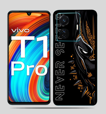 SkinoMania Vivo T1 Pro (5g) Mobile Skin(Panther-Never-settle Multicolor Mobile skin)