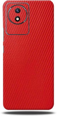 Mclaxa VIVO Y02 4G, Red Carbon Fibre For Vivo Y 02 4g, vivo y02 4g Mobile Skin(Red Carbon Fibre (Mobile Skin With camera protector (Back + Camera + Side))