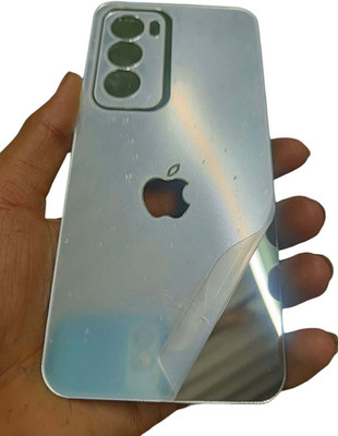 TWUAOP OPPO RENO 12 PRO 5G MOBILE SKIN ACRYLIC SHEET MIRROR BACK PANNEL APPLE Mobile Skin(Silver)