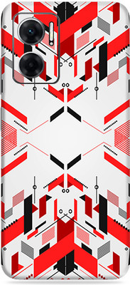 SkinoMania Redmi 11 Prime(5G) Mobile Skin(Multicolor Red Abstract)
