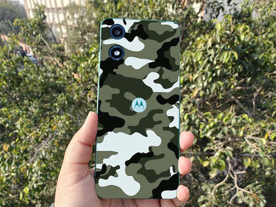 BUGGU Motorola Moto G04 Mobile Skin(Ulltra Super Camouforlage Military Yellow Skin With High Matte Finish., Mobile Skin (Back+Side+Camera))