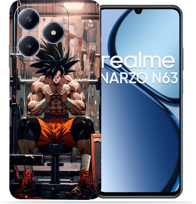 OggyBaba OggyBaba Realme Narzo N63 Mobile Skin(Gym with Goku)