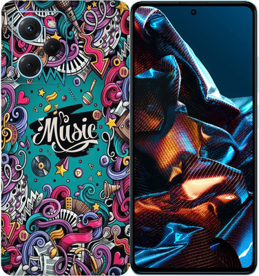 SkinoMania POCO X5 Pro 5G Mobile Skin(Multicolor Music)