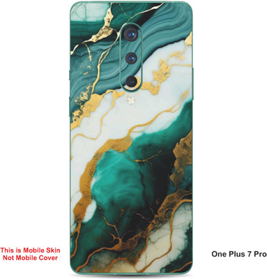 VYBE The Smart Choice One Plus 7 Pro Abstract Embossed Mobile Skin(English Walnut A1)