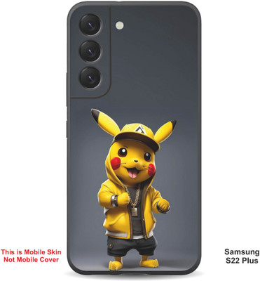VYBE The Smart Choice Samsung S22 Plus Pokemon Embossed Mobile Skin(Banana Yellow 7)