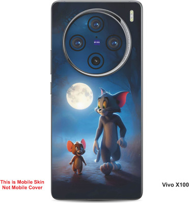 VYBE The Smart Choice Vivo X100Tom & Jerry Embossed Mobile Skin(Dark Slate Grey B17)
