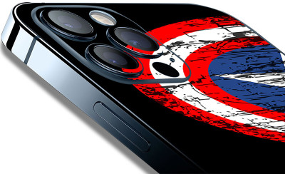 FCS Huawei Enjoy 20 SE Printed Back skin Mobile Skin(Captain America Shield)