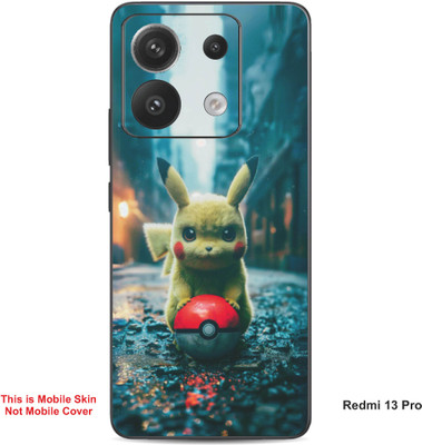 VYBE The Smart Choice Redmi 13 Pro Pikachu Embossed Mobile Skin(Dark Beige A1)