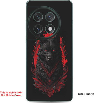 VYBE The Smart Choice One Plus 11 Wolf Embossed Mobile Skin(Flush Mahogay 32)