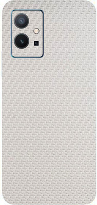 BUGGU Vivo Y75 5G Mobile Skin(Ultra Super White Carbon Fiber Skin With High Matte Finish.)