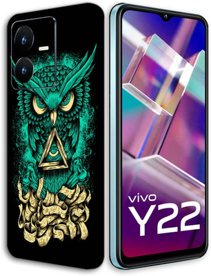 BugguSkin VIVO Y22 Mobile Skin(Ultra Super Angry Owl Skin With High Matte Finish.)