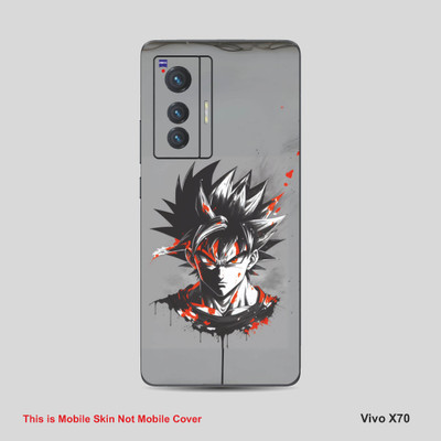 VYBE The Smart Choice Vivo 70X Goku Mobile Skin Mobile Skin(Dust Grey 14)