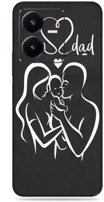 SkinoMania Vivo Y22 Mobile Skin(Multicolor Mom Dad Love)