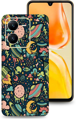 SkinoMania Vivo V25-5G Mobile Skin(Multicolor Space Graffiti)