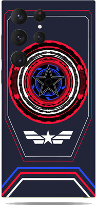 WeCre8 Skin's samsung s23 ultra Mobile Skin(Captain America Star Multicolor Skin)