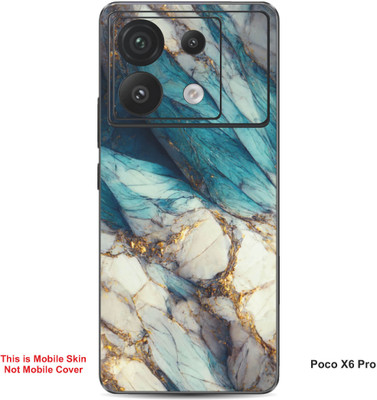 VYBE The Smart Choice Poco X6 Pro Abstract Embossed Mobile Skin(Asparagus 1)