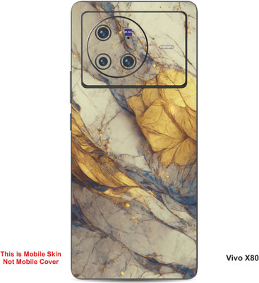 VYBE The Smart Choice Vivo X80 Abstract Embossed Mobile Skin(Vanilla 14)