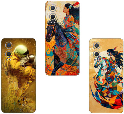 wrap craft REDMI NOTE 10s(PACK OF 3)Camera&Back Protector Premium Vinyl Mobile Skin(Multicolor)