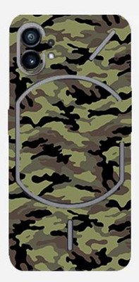 TJ CREATION NOTHING PHONE 1 Mobile Skin(Ultra Super Camouflage Military Green Skin With High Matte Finish.)