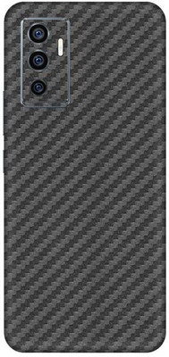 Vcare GadGets V23e 5G Mobile Skin(Fiber Carbon Gun Metal)