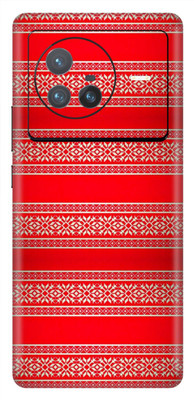 wrap craft Vivo X80 Pro (5G) Mobile Skin(Red, White)