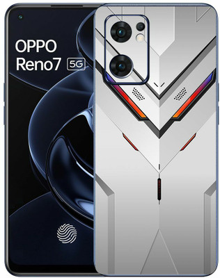 FCS Oppo Reno7 5G Printed Back Skin: Rog White Texture Mobile Skin(Rog White Texture Skin)