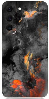 SkinoMania Samsung Galaxy S22 5g Mobile Skin(Multicolor Black-clouds)