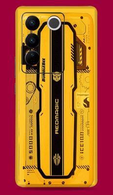 SkinoMania Vivo V27 Pro 5G Mobile Skin(Multicolor yellow-red-magic)