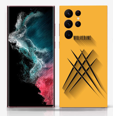 SkinoMania Samsung Galaxy S22 Ultra Mobile Skin(Wolverine-Sign Multicolor Mobile skin)