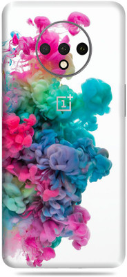Gizmo Wraps Oneplus 7t Mobile Skin(Color Splash Multicolor Skin With Cleaning Wipe)