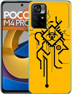 FCS Poco M4 Pro 5G Printed Back skin Mobile Skin(Orange Tato Skin)