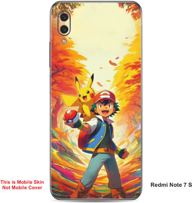 VYBE The Smart Choice Redmi Note 7S Pokemon Embossed Mobile Skin(Oasis A1)