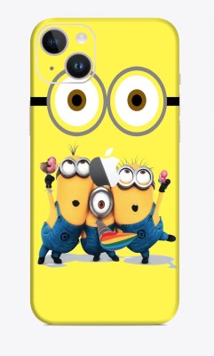 SkinoMania iphone 14 Mobile Skin(Multicolor Happy Minions)