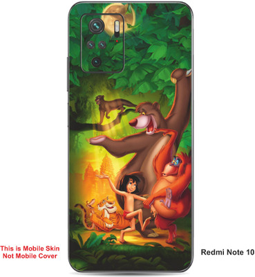 VYBE The Smart Choice Redmi Note 10 Jungle Book Embossed Mobile Skin(Green Pea A1)