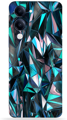 Gizmo Wraps T4 Lite 5g Mobile Skin(Polygon blue)
