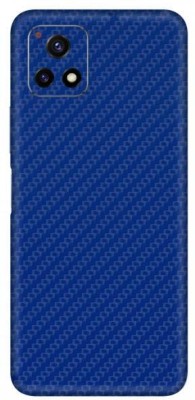 Vcare GadGets Fiber Carbon Blue vivo Y72 5G Mobile Skin(Fiber Carbon Blue)