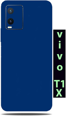 BugguSkin Vivo T1x Mobile Skin(Ultra Super Dark Blue Matte Skin With High Matte Finish.)