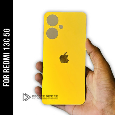 Decore Desire Redmi 13C 5G, Poco M6 5G Gold Acrylic Panel & Mobile Skin(Gold Mirror)
