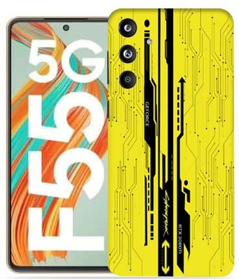 OggyBaba Samsung Galaxy F55 5g Mobile Skin(Yellow CyberPunk)